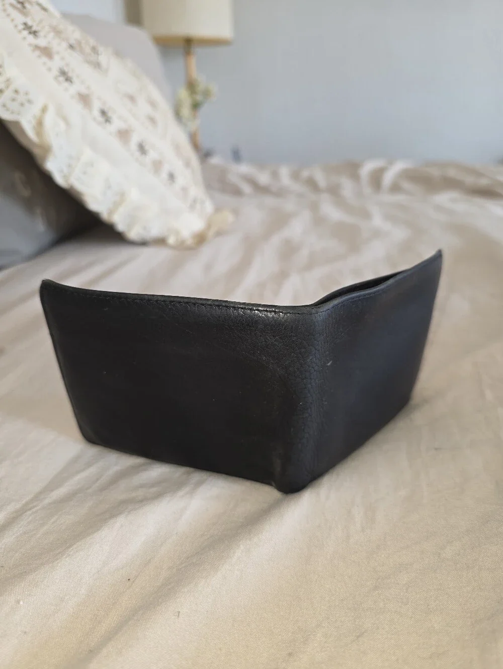 Vintage Coach Black Leather Bifold Wallet